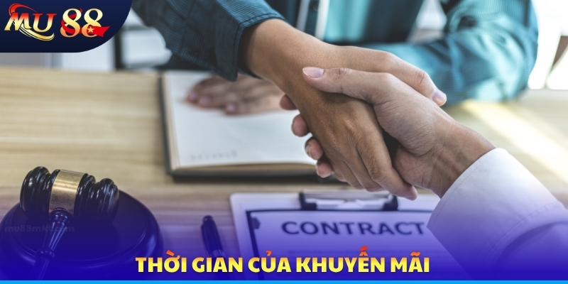 Thời gian của khuyến mãi