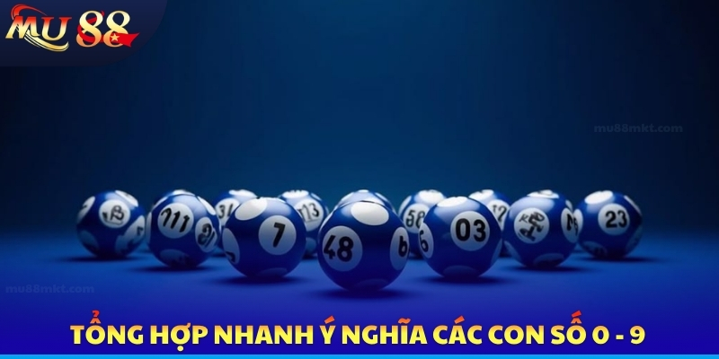 Tổng hợp nhanh ý nghĩa các con số 0 - 9